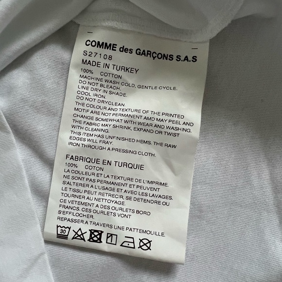 NWOT Comme des Garçon Shirt Tiger tee - Picture 4 of 4